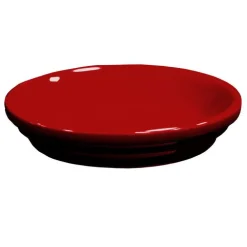 Soucoupe de pot en terre cuite émaillée rouge Grenat Decolines - Ø 24 cm