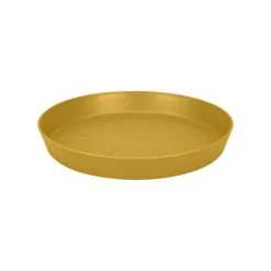 Soucoupe en plastique recyclé jaune miel Elho Loft Urban - Ø 24 cm