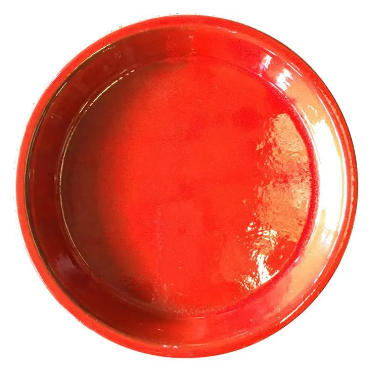 Soucoupe Les Poteries d'Albi coloris soleil couchant - Ø 23 cm
