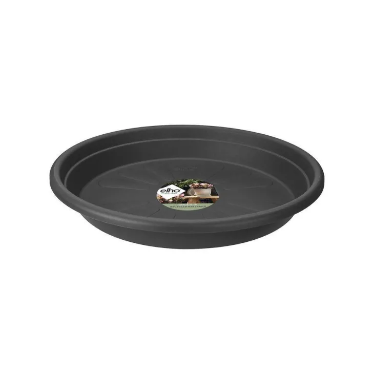 Soucoupe Ronde couleur anthracite - Ø 27x4 cm