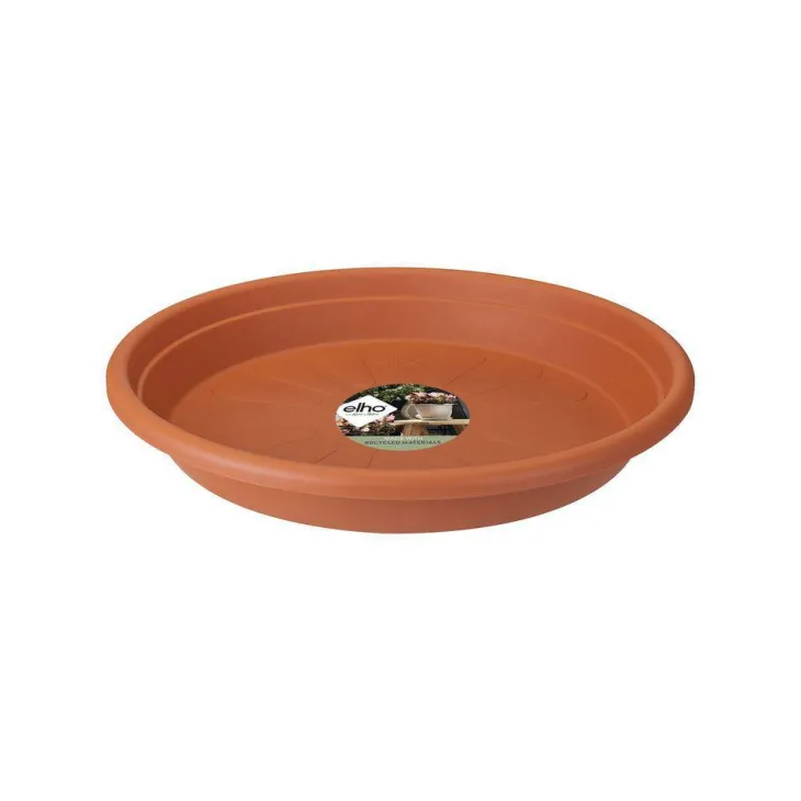 Soucoupe ronde couleur terre cuite - Ø 15x2.3 cm