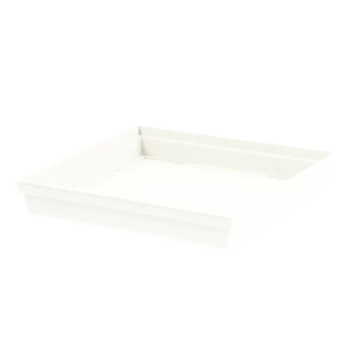 Soucoupe Toscane carrée Blanc L32,6x l32,6x H4,9 cm