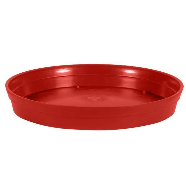 Soucoupe Toscane couleur rouge rubis - Ø 40cm x H5,8 cm