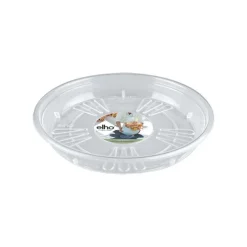 Soucoupe Uni ronde Elho transparente Ø 28 x H 3,9 cm