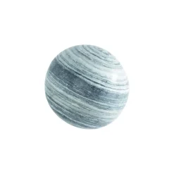 Sphère décorative en marbre blanc noir Penez Herman - 30 cm