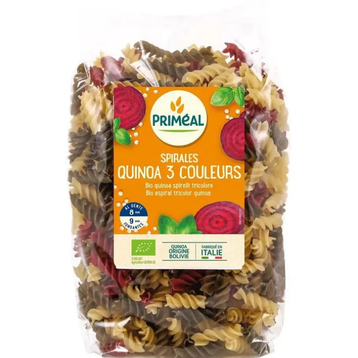Spirales 3 couleurs quinoa 500 g PRIMEAL
