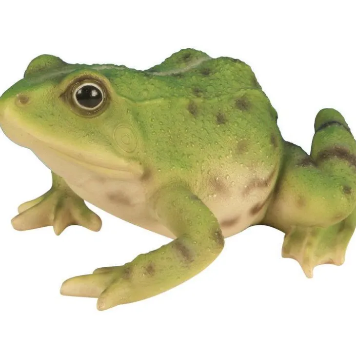 Statue de jardin grenouille verte H 15cm