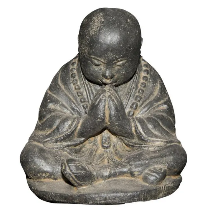 Statue de jardin Moine priant H 47 cm