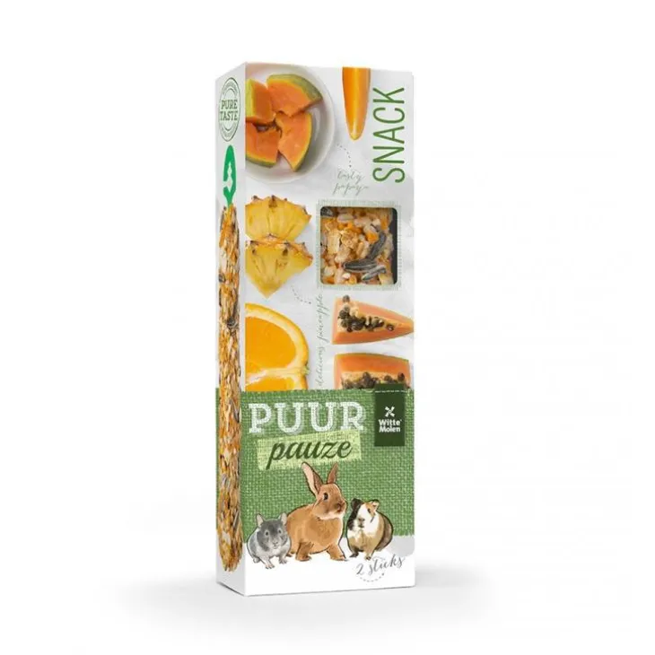 Sticks puur orange et papaye pour rongeurs 110 g