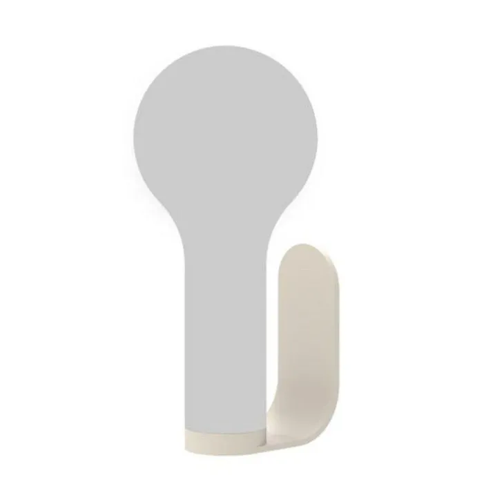 Support applique murale en aluminium pour lampe Aplô Fermob coloris gris argile - 12 x 5 cm
