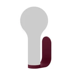 Support applique murale en aluminium pour lampe Aplô Fermob coloris cerise noire - 12 x 5 cm