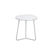 Table basse cocotte coloris blanc coton de 34 x 36 xcm