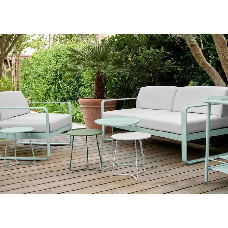 Table basse cocotte coloris romarin de 34 x 36 xcm