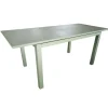Table Caméline II coloris vert en aluminium - 130 x 180 x 84 cm