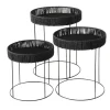 Table d'appoint coloris noir en métal Elo - Ø 40 cm