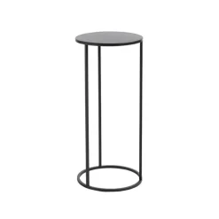 Table de service Quinty en métal noir T2 Edelman Hollande - Ø 27 x 60 cm