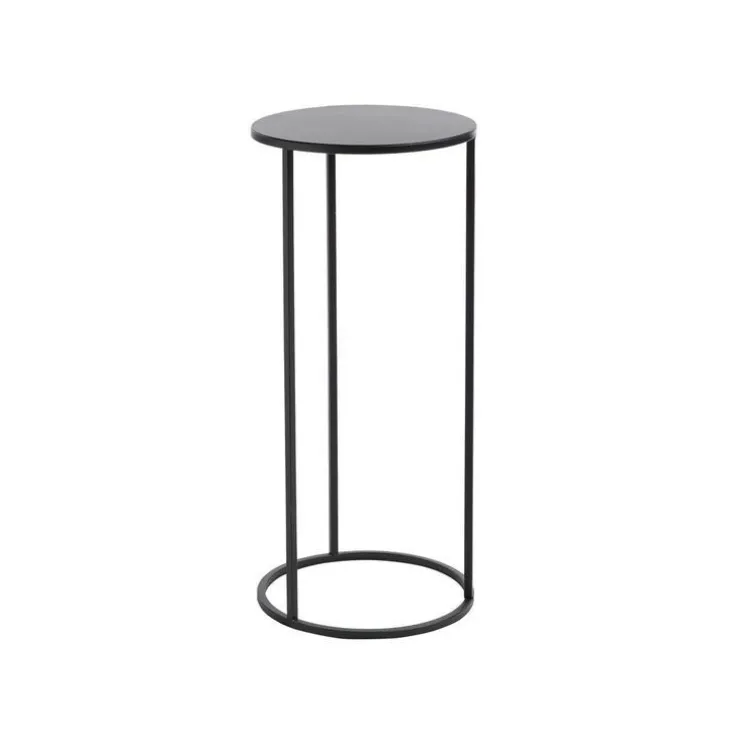 Table de service Quinty en métal noir T1 Edelman Hollande - Ø 22 x 50 cm