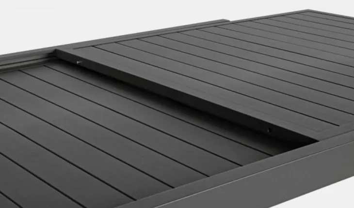Table extensible anthracite BIZZOTTO HILDE - 200/300x100 cm
