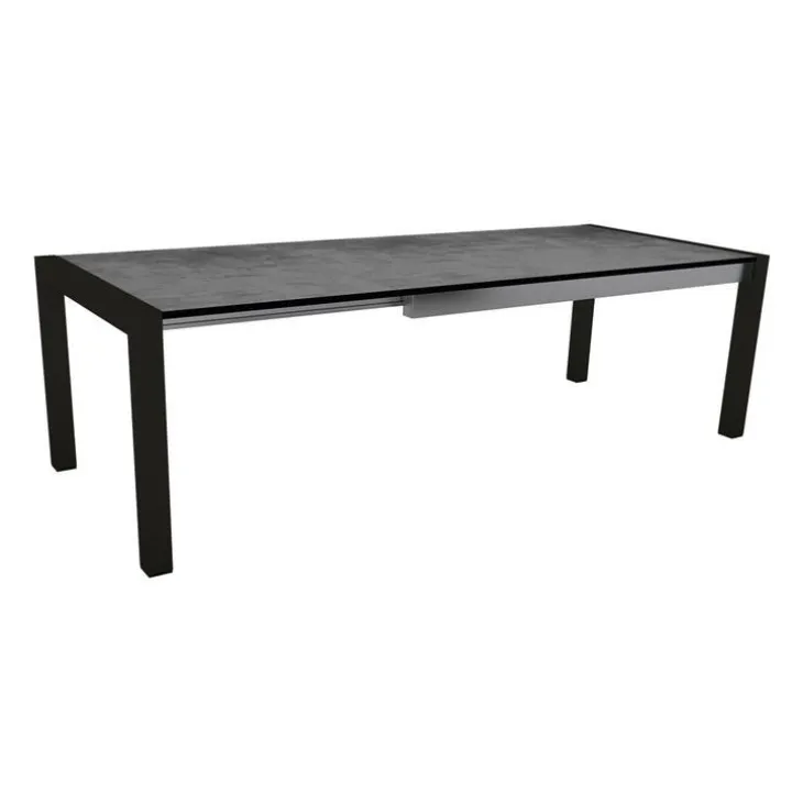 Table extérieure coloris gris en aluminium Stern - 174 x 214 x 254 x 90 cm