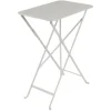 Table pliante rectangulaire en acier coloris gris Fermob Bistro - 37 x 57 x 74 cm