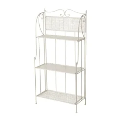 Étagère en fer blanc 4 tablettes Marisa - 59,6 x 29,2 x 120 cm