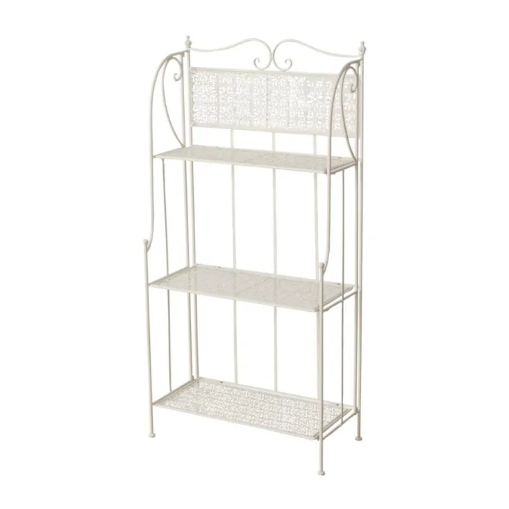 Étagère en fer blanc 4 tablettes Marisa - 59,6 x 29,2 x 120 cm