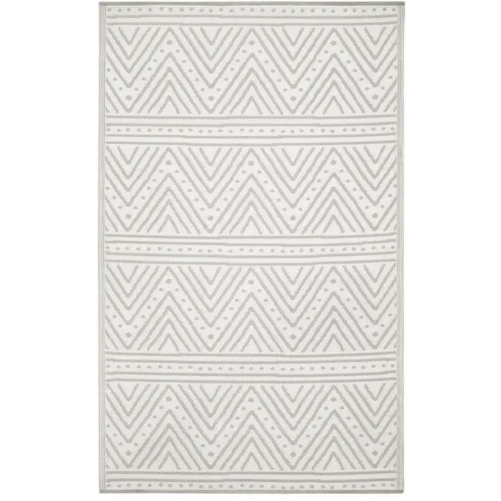 Tapis coloris gris en polypropylène recyclé - 120 x 180 cm