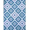Tapis d'extérieur en polypropylène recyclé bleu Piscine - 240 x 150 cm