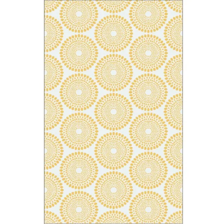 Tapis Rio yellow en polypropylène recyclé Fab Hab - 150 x 240 cm