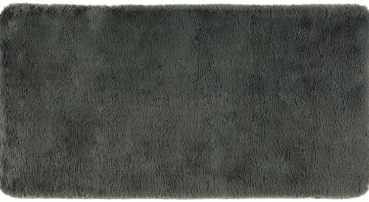 Tapis vert thym en polyester Eddy - 70 x 140 cm