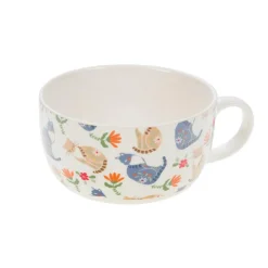 Tasse déjeuner à motif chat en céramique Loris - 17 x 13 x 7,5 cm
