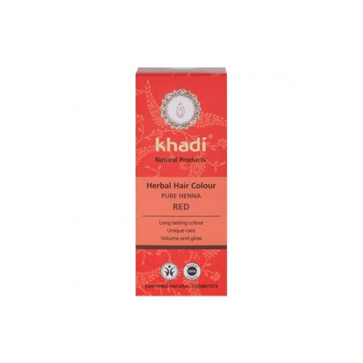 Teinture aux plantes bio henna pur rouge en format de 100 g