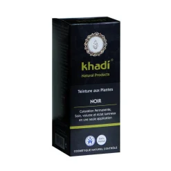 Teinture aux plantes bio couleur noire en format de 100 g