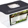 Terrarium en plastique coloris noir Reptile Planet Repti Tank - Taille M 25,5 x 16,5 x 16 cm