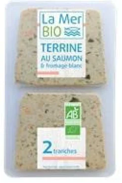 Terrine de saumon & fromage blanc bio 2 tranches La Mer bio - 120 g
