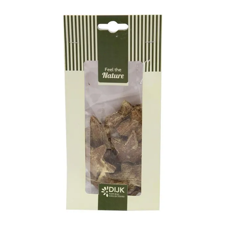 Étoiles de coco coloris lait d’or en sachet - les 10 pièces
