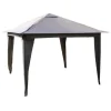 Tonnelle Manea pliable en acier Couleurs Du Monde - 3.5 x 3.5 m