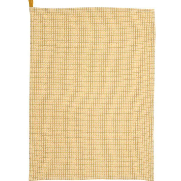 Torchon coloris tournesol en coton Na Mumba – 50 x 70 cm