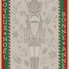 Torchon Jacquard Cérémonie coloris beige en coton - 50 x 70 cm