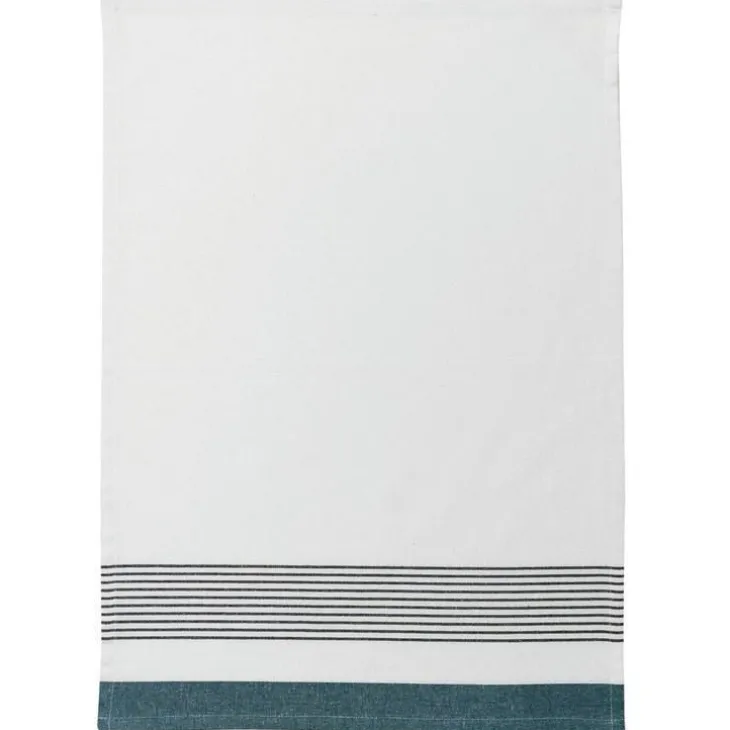 Torchon recyclé Mattia coloris bleu - 50 x 70 cm