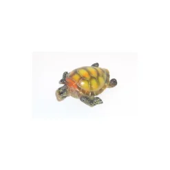 Tortue de mer multicolore en résine grand modèle 8 x 6 cm