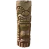 Totem polynésien Tiki Aro coloris bois en bois de coco - 50 cm