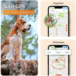 Traceur GPS pour chien coloris blanc Weenect