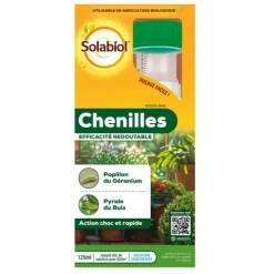 Traitement insecticide anti-chenilles concentré Solabiol - 125 ml