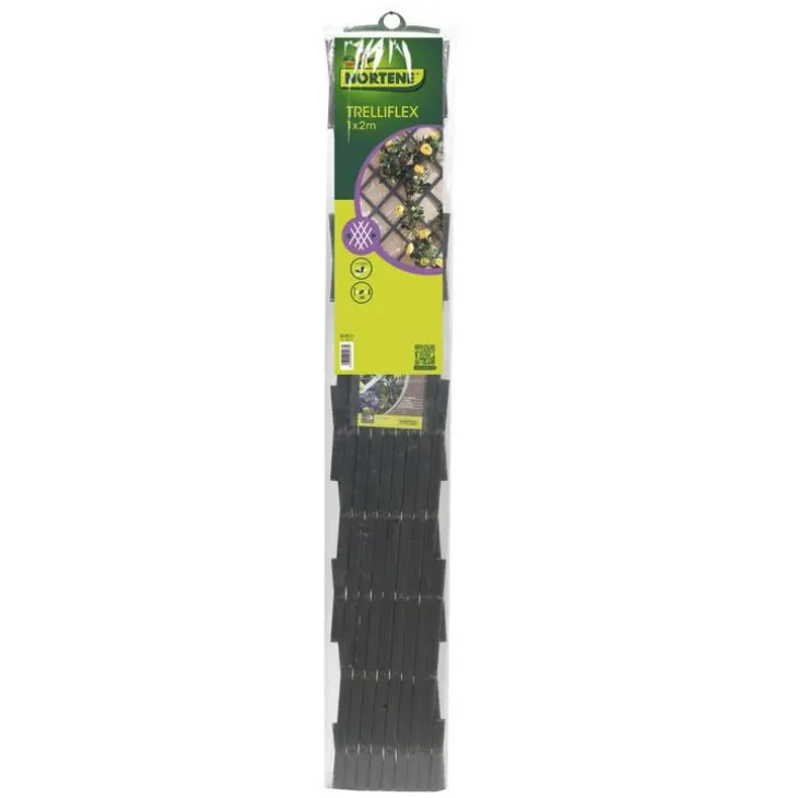 Treillis extensible Treilliflex gris en PVC 200x100 cm