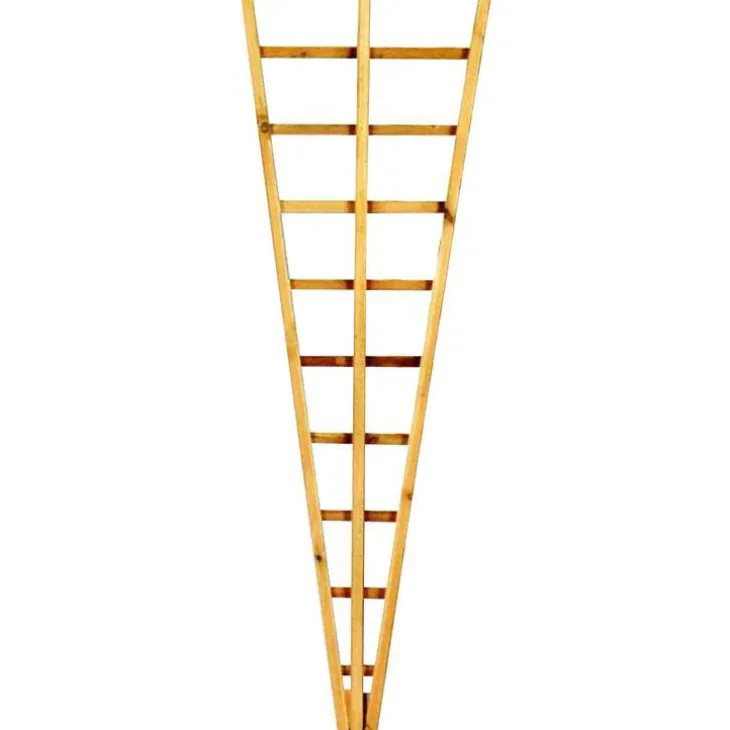 Treillis éventail mélèze huilé 60 x 180 cm
