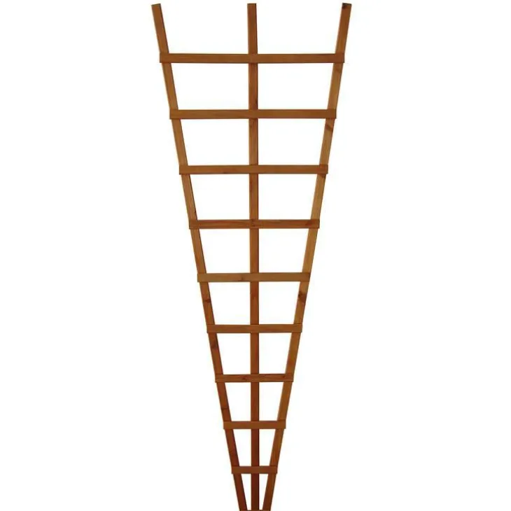 Treillis éventail mélèze huilé 60 x 180 cm