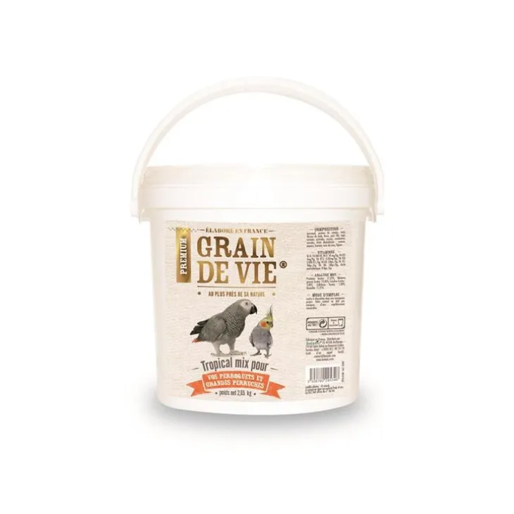 Tropical mix aux fruits pour perroquets Grain de Vie - 2,65 kg