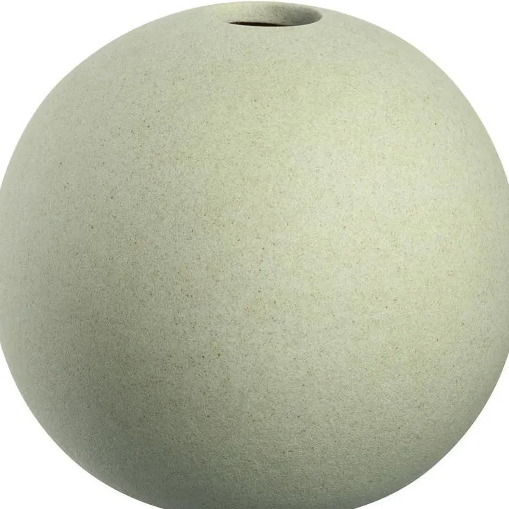 Vase boule soliflore en céramique vert Leonardo Bolla - Ø 10 x H 9 cm