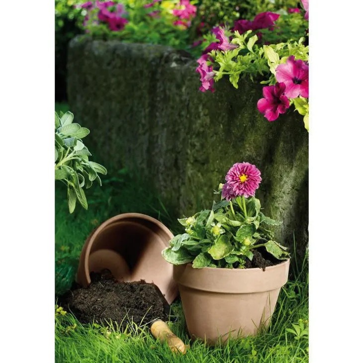 Vase brut en terre cuite 1.7L couleur moka